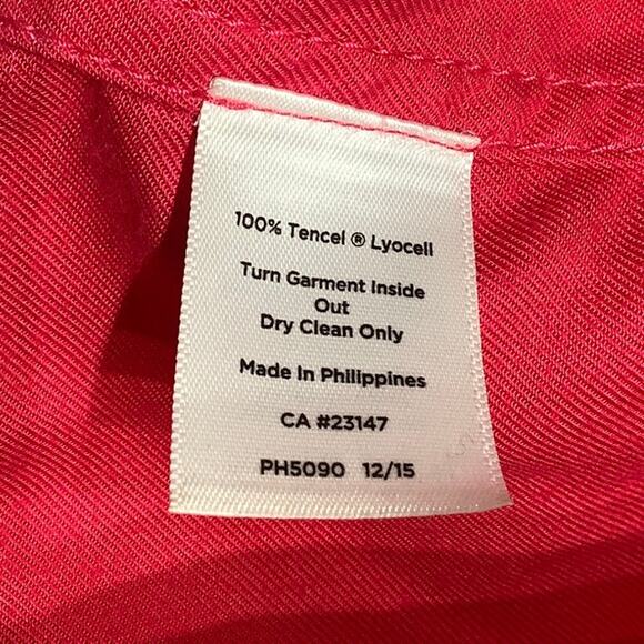 Talbots Large Hot Pink Lightweight Spring Jacket – Classic, Bright, Casual - Picture 5 of 9
